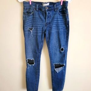 Free People Distressed Jeans